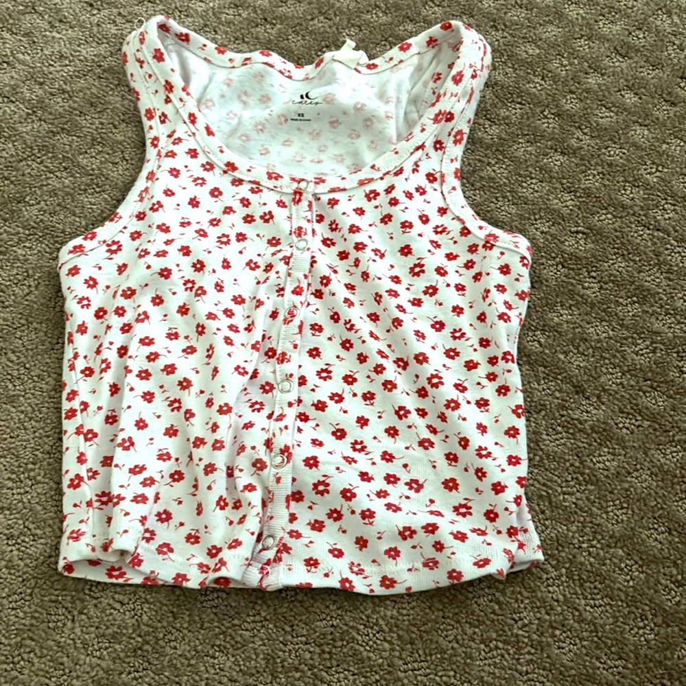 White floral top from pacsun size xs
